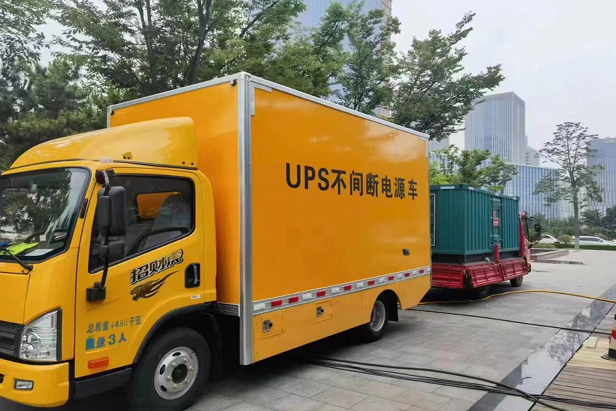 白朗发电机租赁施工现场