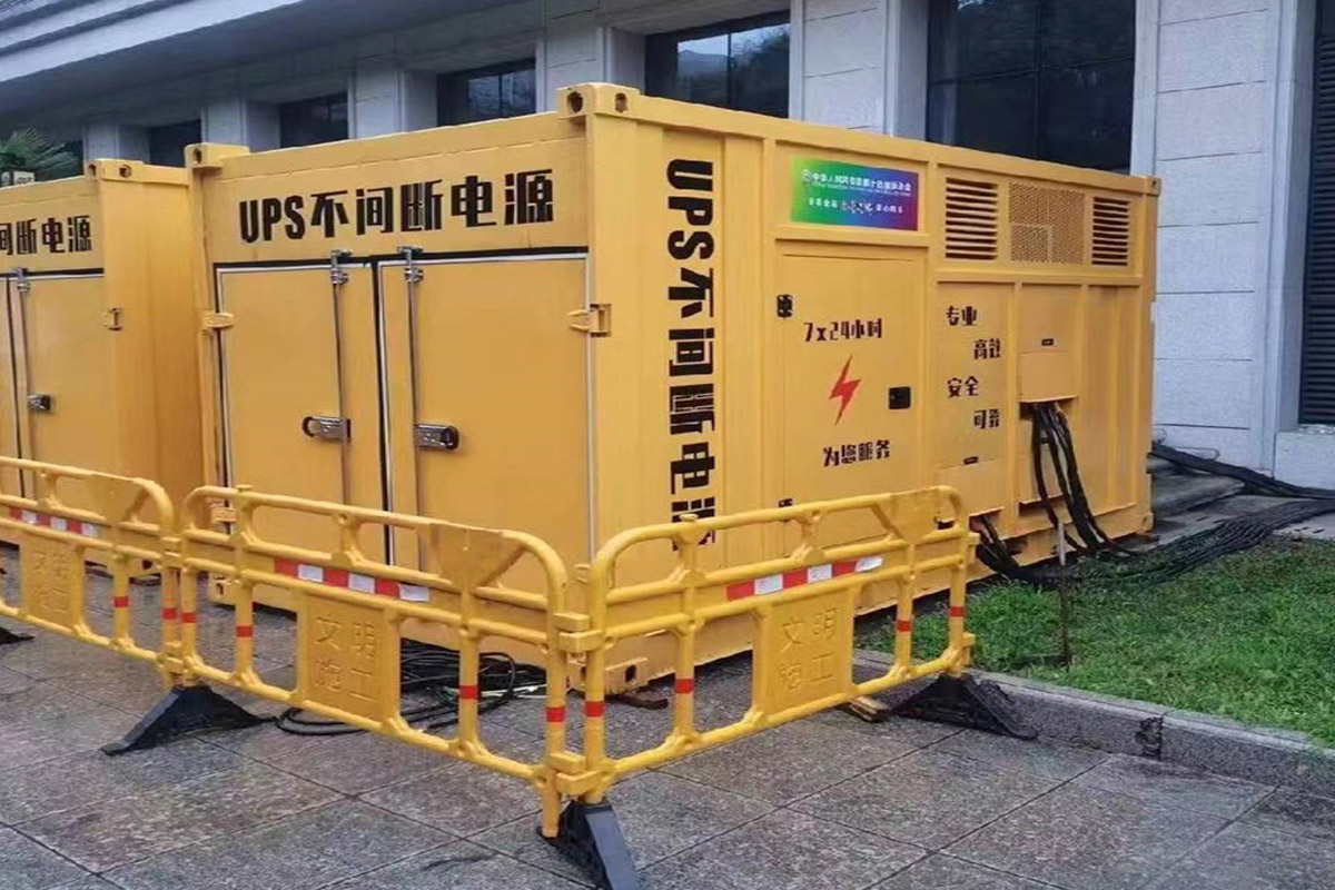 白朗发电机租赁施工现场